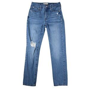 Madewell Mid-Rise Perfect Vintage Jean | Size 25 Medium Light Wash Denim